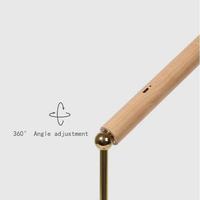 Lampe de bureau LED magnétique en bois de hêtre, tactile, à intensité variable, rechargeable, 4000K, lumière naturelle, lampe de lecture murale, décoration de chambre à coucher, bureau