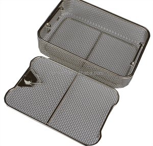 Solda 304 316 316L aço inoxidável tecido malha de arame esterilização/limpeza cesta Instrumento cirúrgico desinfecção cesta - Product Image 6