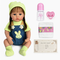 Nuevo Muñeco Bebé Reborn de 45 cm (18 Pulgadas), Realista, de Vinilo Suave, Muñeca Princesa, Juguete para Casa de Muñecas
