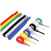 Attache-câbles personnalisée avec logo, ruban auto-agrippant double face, écologique, longueur 125 mm, largeur 12 mm