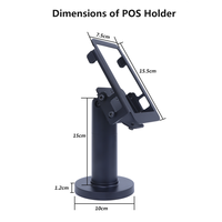 Support antivol pour terminal de point de vente Pax A920/A920 Pro, support pivotant pour carte de crédit, support réglable blanc/noir pour machine de point de vente