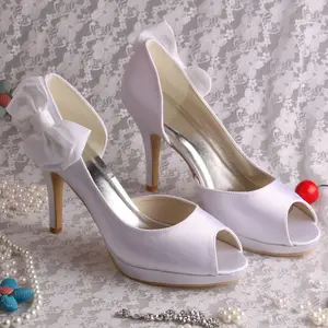 Alibaba China boda zapatos de novia con pajarita