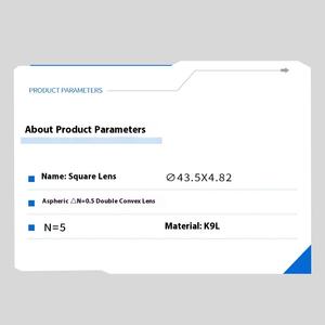 고정밀 <span class=keywords><strong>BK7</strong></span> 광학 기기 콘덴서 마이크로 렌즈 사각 및 고광 투과 프리즘 말굽 - Product Image 2