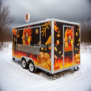 2025 New <b>Design</b> Shining Fast Trailer For Fried Chicken <b>Mobile</b> Food Truck With DOT VIN - Product Image 2