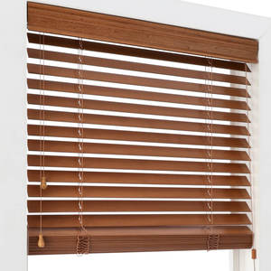 ستائر خشبية بسيطة مدمجة، ظلال فينيسية شبه بدون حبال للتظليل اليومي في الشرفة والمكتب - Product Image 2