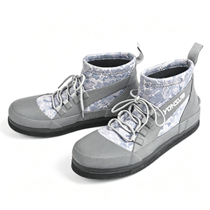 <span class=keywords><strong>Scarpe</strong></span> da Pesca Antiscivolo in Neoprene da 5mm con Suola in Feltro Borchiata per Roccia e Barriera Corallina, per Pesca in <span class=keywords><strong>Mare</strong></span> e Attività all'Aperto, con Chiodi in Acciaio sul Fondo in Feltro - Product Image 2
