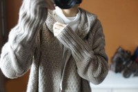 Vente en gros de cardigans en tricot pour femmes, tendance automne-hiver, vêtements gothiques, sweats à capuche décontractés longs