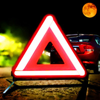 Triangle réfléchissant de sécurité de la route, pour voiture, signalisation de Parking, défaut, pliant