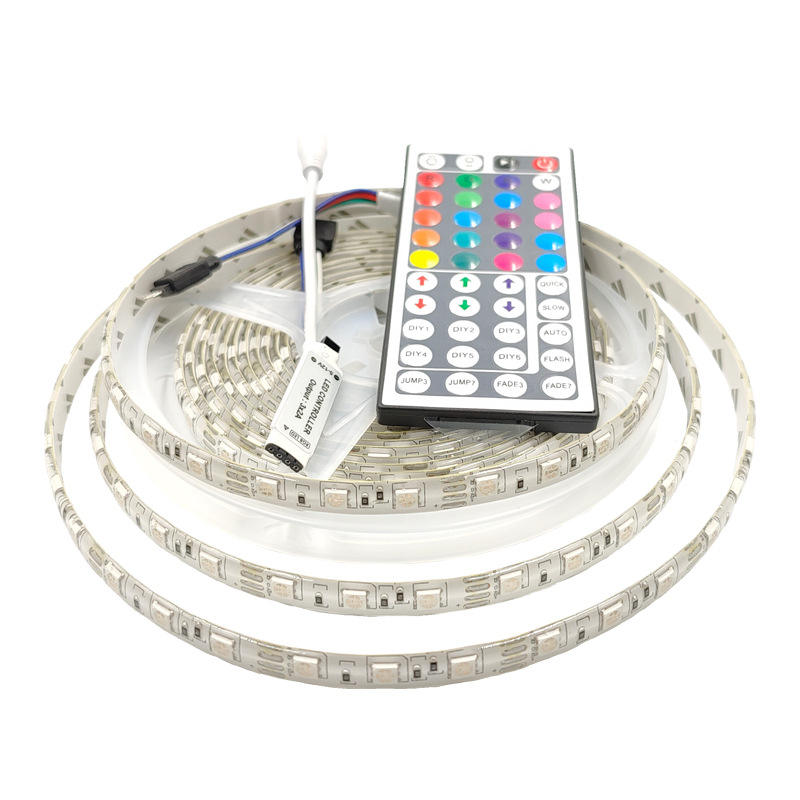 12V RGB LED Strip Light Dimmable 5050 Colorful Flexible Bare Board ...