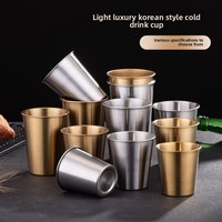 Gobelets en acier inoxydable 304, verres à bière en acier inoxydable, tasses à café, verres à bière, vente directe d'usine