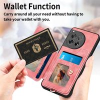 Pour OnePlus 10T 11 12 Retro Ring Multi-Card Luxury Mobile Phone Case PU Leather Magnetic