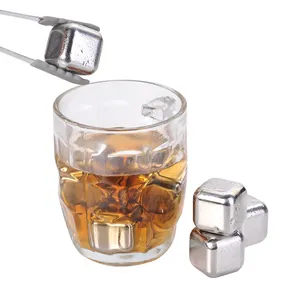 Food Grade Stainless Steel Stones Whiskey Ice Cube for Cola Wine Drinks