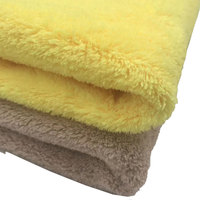 Serviette en Microfibre de nettoyage de voiture, produit d'allemagne, taille personnalisée, emballage jaune, 800gsm, 100%, chine