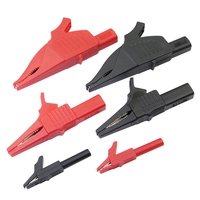 Pinces crocodiles gainées de PVC, fils de test DIY, pinces électriques, pièces d'outils électriques