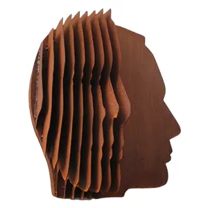 Corten Steel Abstract Face Sculpture