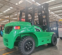 Chariot élévateur diesel 5, 6, 7, 8 tonnes avec rotateur à 360 degrés, accessoires de préhension pour rouleaux de papier/pneus/réfrigérateurs et déplacement latéral