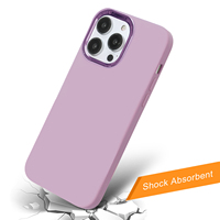 Coques de téléphone portable en silicone liquide de luxe KINGSOUL avec anneau magnétique, antichoc, multicolores, certifiées CE, style Ins, vente en gros