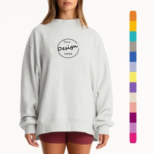 شعار مخصص للنساء ياقة مدورة أساسية واسع البلوز اسكواش رقبة عالية الياقة المدورة تنفس الأساسية الياقة المدورة البلوز - Product Image 1