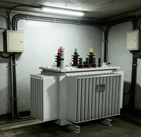 Transformateur triphasé immergé dans l'huile, personnalisé pour convertir 400V en double basse tension, 1500KVA, haute efficacité, faible encombrement