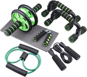 Wholesale 6-in-1 <b>AB</b> Wheel Roller Kit Hot Selling Home Workout Equipment Women's Abdominal Muscle Workout Set with Push Bar - Product Image 6