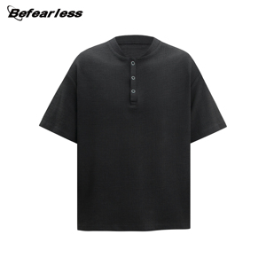 Camiseta Casual de Alta Calidad para Hombre, Venta al por Mayor, Estilo Cleanfit, Transpirable, con Botones, Tejido Jacquard, Personalizable - Product Image 2