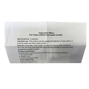 E. Instruments de micro-organisme de kit de <span class=keywords><strong>test</strong></span> rapide de Coli pour l'OEM d'analyse d'eau potable de famille - Product Image 3