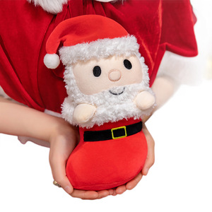 Nouveau créatif botte forme noël jouets en peluche haute qualité cadeau de noël père noël pingouin arbre de noël elfe poupée - Product Image 1