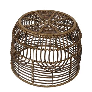 Round, hollow, transparent rattan laundry <b>basket</b>, moisture-proof and breathable, <b>large</b> capacity laundry <b>basket</b> for home use. - Product Image 4