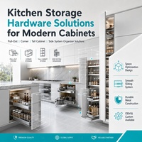 Rak Dapur Serbaguna Sistem Laci Geser untuk Penyimpanan Peralatan Makan, Piring, dan Pisau