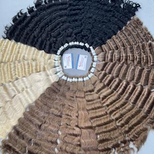 Producto más vendido Cabello crudo de onda profunda Cabello virgen Cutícula alineada Sin enredos sin desprendimiento Precio al por mayor - Product Image 5