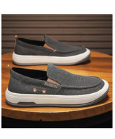Chaussures d'été pour hommes 2026, chaussures décontractées respirantes légères en tissu extensible, semelle souple en PVC, chaussures à semelle plate