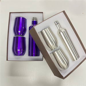 En gros double paroi En Acier Inoxydable cadeaux <span class=keywords><strong>De</strong></span> Noël 12oz Gobelet Lunettes 17oz vin bouteilles d'eau Vin <span class=keywords><strong>tasse</strong></span> avec couvercle - Product Image 4