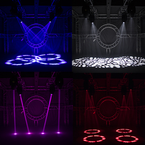 ไฟหัวขยับ SHEHDS 380W 19R หลอดไฟบีม DMX512 สำหรับงานแต่งงาน คอนเสิร์ต และทัวร์ - Product Image 5