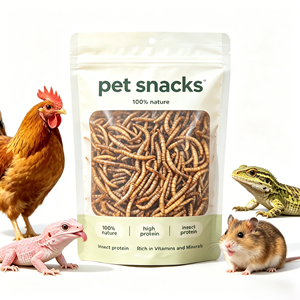 Vers de farine séchés <span class=keywords><strong>comestibles</strong></span> riches en nutriments, sans additifs, prêts à l'emploi pour l'<span class=keywords><strong>alimentation</strong></span> des volailles - Product Image 5