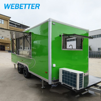 WEBETTER Taco Imbisswagen Foodtruck Hot Dog Concession Food Trailer Mobile Pizza Square Food Truck Restaurant entièrement équipé