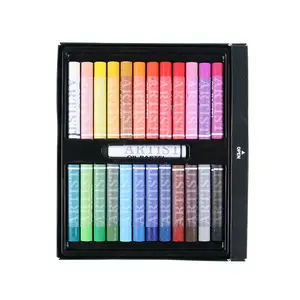 XinyiArt 12/24/36/48 Colors Professional Painting Soft Drawing Art Crayons Washable Round Non Toxic Pastel Sticks Oil Pastel Set
