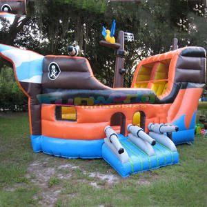 Château gonflable gonflable de conception de bateau de pirate château de saut commercial grand château gonflable à vendre - Product Image 3