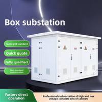 Transformateur de type boîte de style européen pour photovoltaïque extérieur, poste de transformation triphasé 630 KVA 10 kV vers 0,4 kV