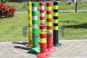 28 इंच सुरक्षा 36 "cones सुरक्षा पे रोड डेलिनेएटर लेन डिवाइडर रबर लचीला यातायात चेतावनी लचीला पोस्ट बोलार्ड - Product Image 5