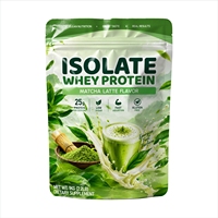 Poudre d'Isolat de Protéine de Lactosérum de Qualité Supérieure Saveur Matcha OEM Sans Sucre 25G de Protéines Protéine de Lactosérum de Bovins Nourris à l'Herbe Poudre de Matcha Latte