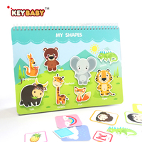 Keybaby Carte d'activités personnalisée pour bébé, tableau magique en carton pour enfants, livre d'activités, livre silencieux avec votre propre logo