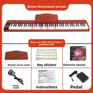 Piano Eléctrico de 88 Teclas con Peso, <span class=keywords><strong>para</strong></span> Principiantes y Adultos, Uso Doméstico, de Madera, 100 Ritmos, 1000 Tonos, con Conector <span class=keywords><strong>para</strong></span> Auriculares de 3.5mm, Marca Nastar - Product Image 6
