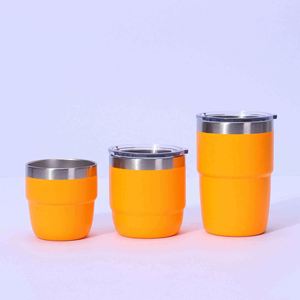 Vaso de Acero Inoxidable con Aislamiento al Vacío de Doble Pared con Tapa, Taza de Viaje de Diseño Moderno, Opciones Multicolores - Product Image 3