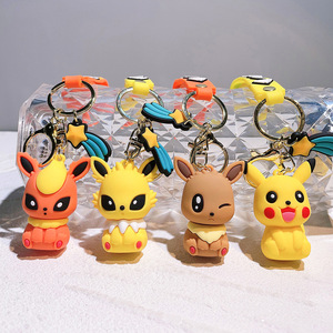 Hình dạng tùy chỉnh 3D mềm PVC Keychain móc chìa khóa logo Móc khóa cao su mềm PVC Keyring cao su cá nhân 3D tùy chỉnh móc chìa khóa - Product Image 4