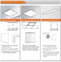 Panneau lumineux LED encastré 40W 595x595 600x600 60x60