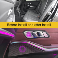 11 couleurs de lumière d'ambiance pour BMW G20 Nouvelle Série 3, couvercle de haut-parleur LED, tweeter de gamme moyenne, son stéréo HiFi, décoration et relooking