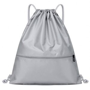 Design Custom Polyester <b>Drawstring</b> Double-shoulder <b>Drawstring</b> <b>Backpack</b> Sports and Fitness Waterproof Bag - Product Image 2