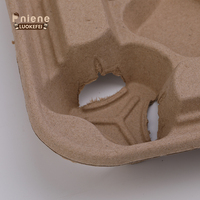 Papier jetable écologique réutilisable à emporter porte-tasses à café porte-boissons porte-gobelet en papier
