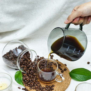 Petite cafetière à expresso en verre manuelle et portable et pot à expresso écologique pour la maison, le bureau et les cafés - Product Image 5