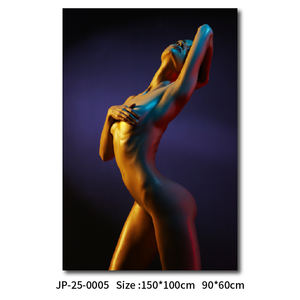 <span class=keywords><strong>Peinture</strong></span> imprimée nue féminine contemporaine Style abstrait moderne avec des sujets de portrait moyen à l'huile - Product Image 4